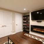 Family-room with a fireplace in Glenview, IL